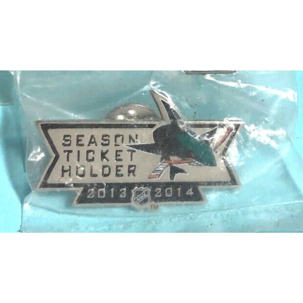 NEW in package !  San Jose Sharks 2013-2014 Season Ticket Holder Pin  NHL®